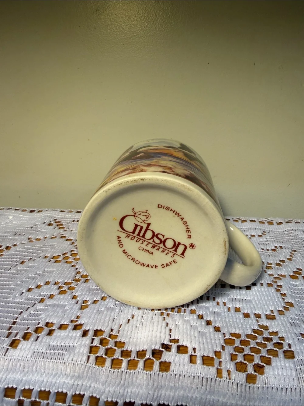 Duck Scene Ceramic Coffee Mug - Flying Mallards